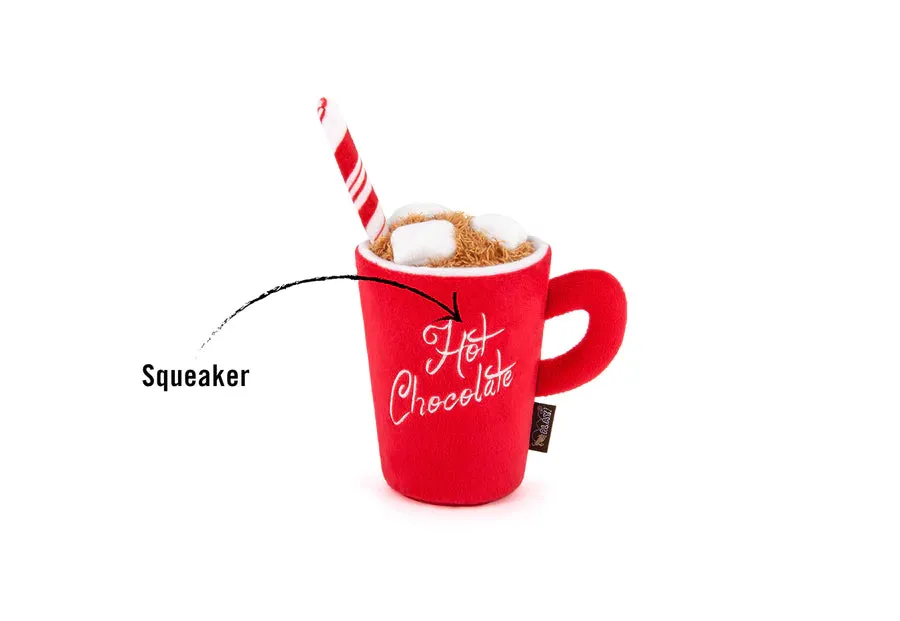 P.L.A.Y. Holiday Classic Ho Ho Ho Hot Chocolate hundleksak röd pip