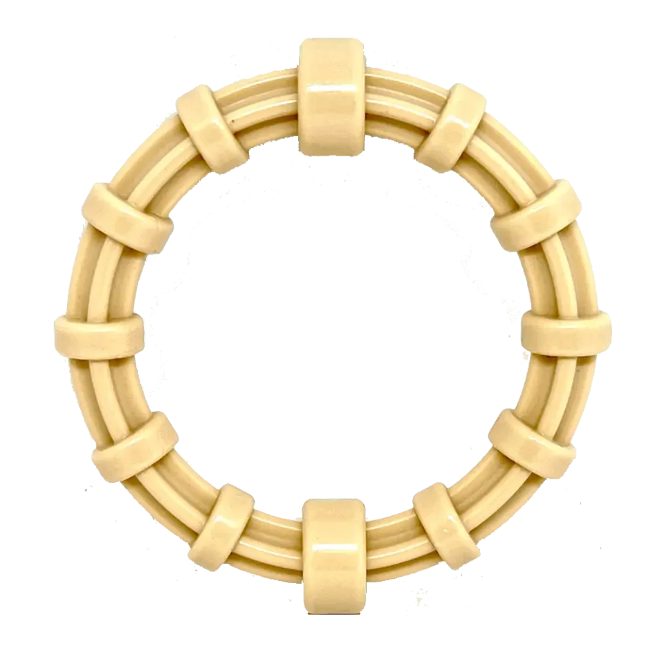 SodaPup Honey Bone Teething Ring tuggring kyckling