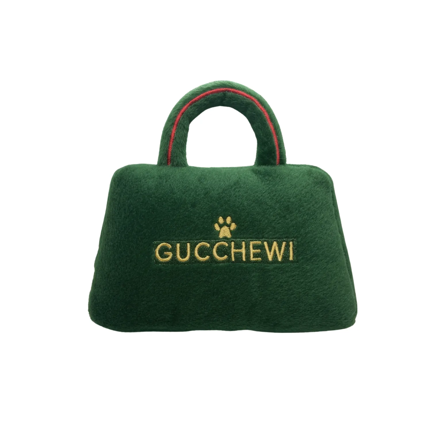 Dog Diggin Designs Gucchewi Verde Foresta Purse hundleksak grön