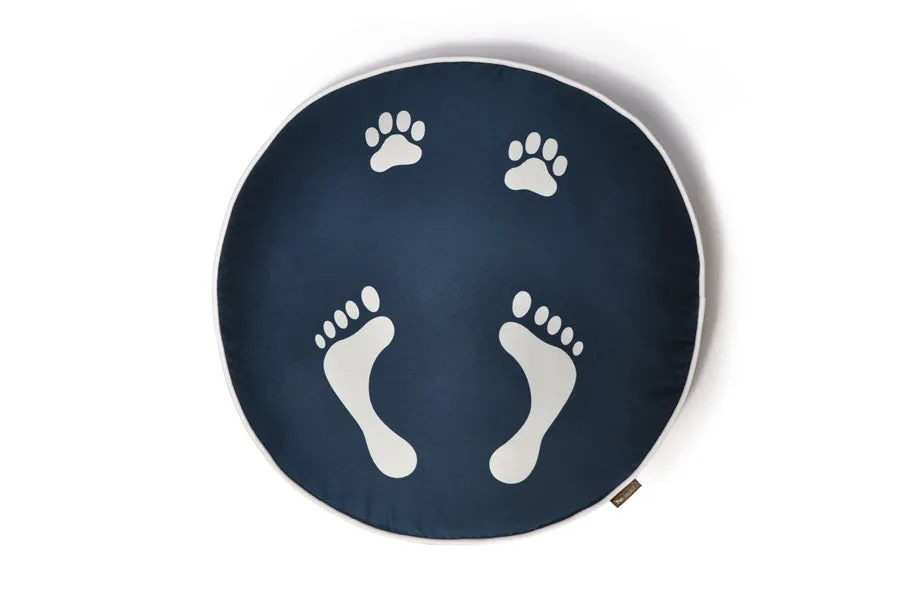 P.L.A.Y. Footprints överdrag hundbädd S bomull