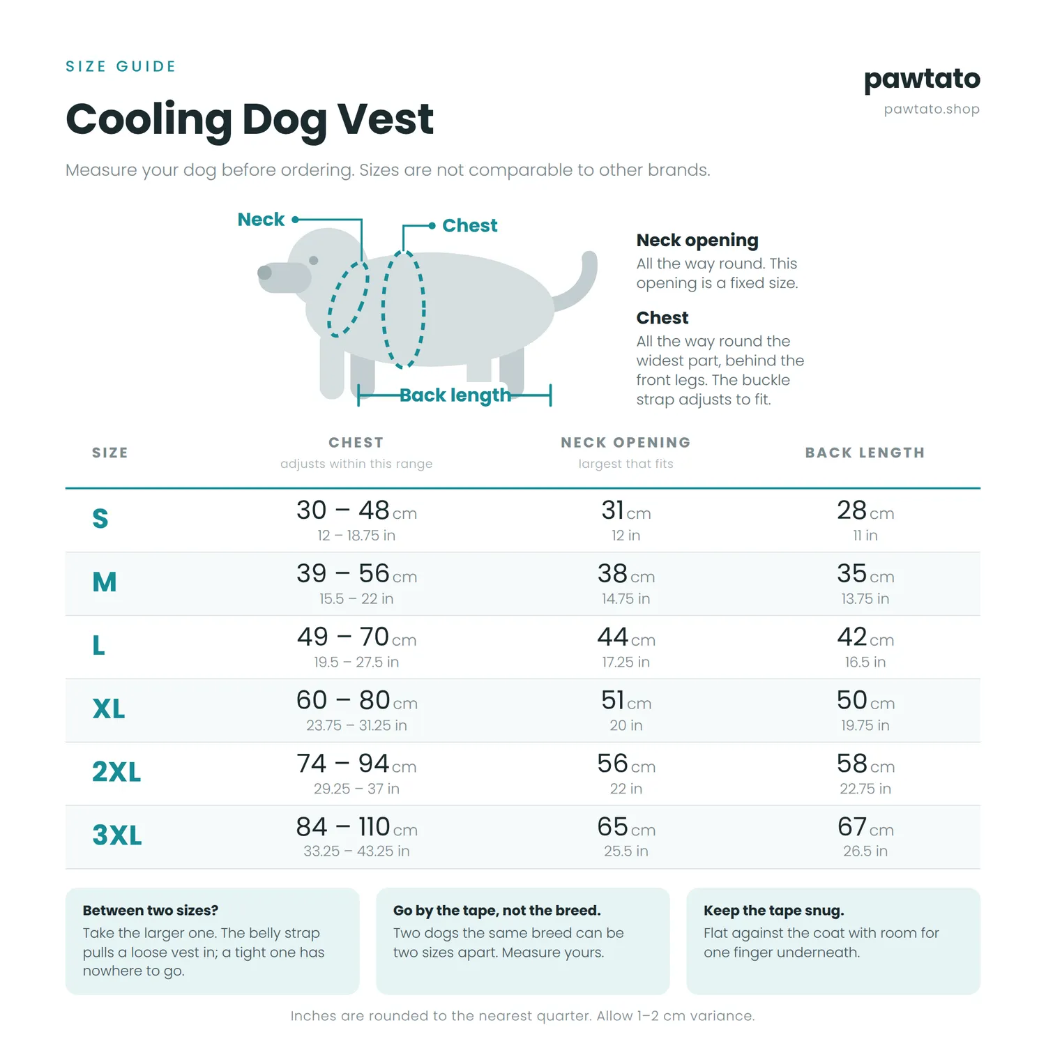 Pawtato Cooling Dog Vest kylande hundväst med koppelring