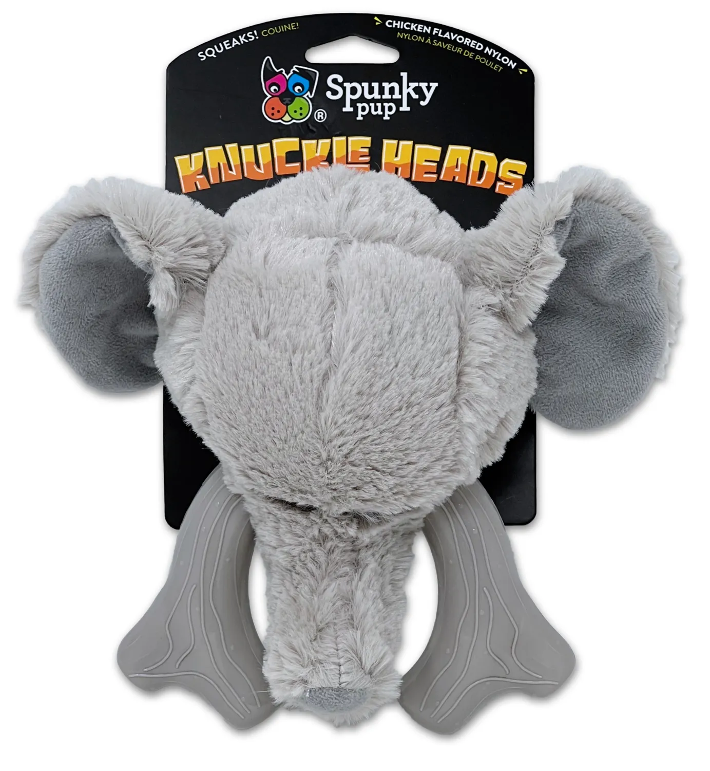Spunky Pup Knuckleheads hundleksak warthog 2-i-1 pip