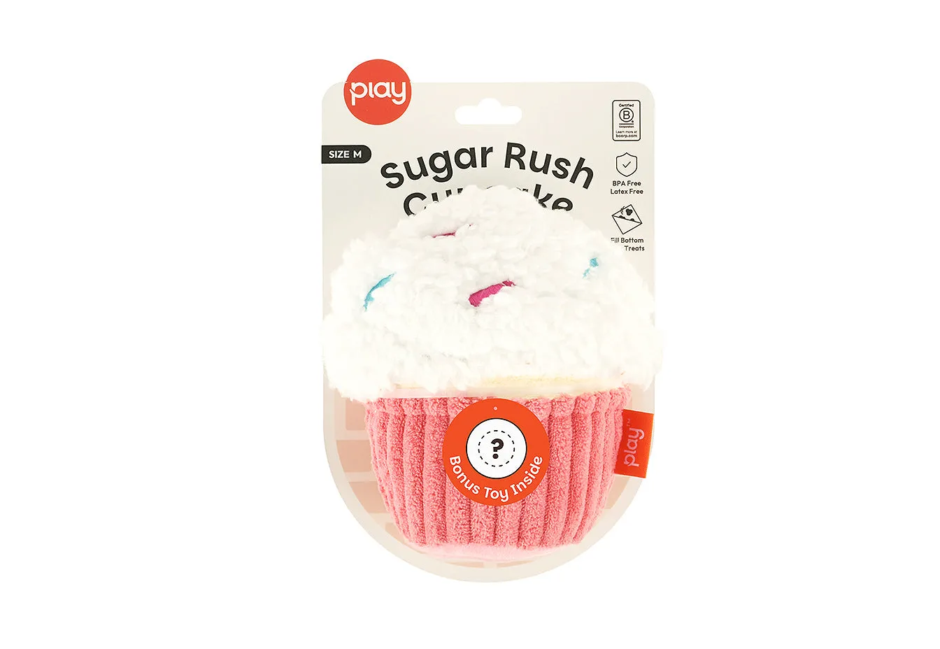 P.L.A.Y. Sugar Rush Cupcake hundleksak 2-i-1 med godisboll