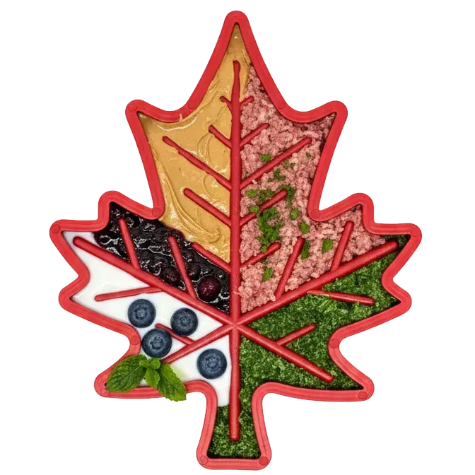 SodaPup Canadian Maple Leaf tuggleksak röd nylon