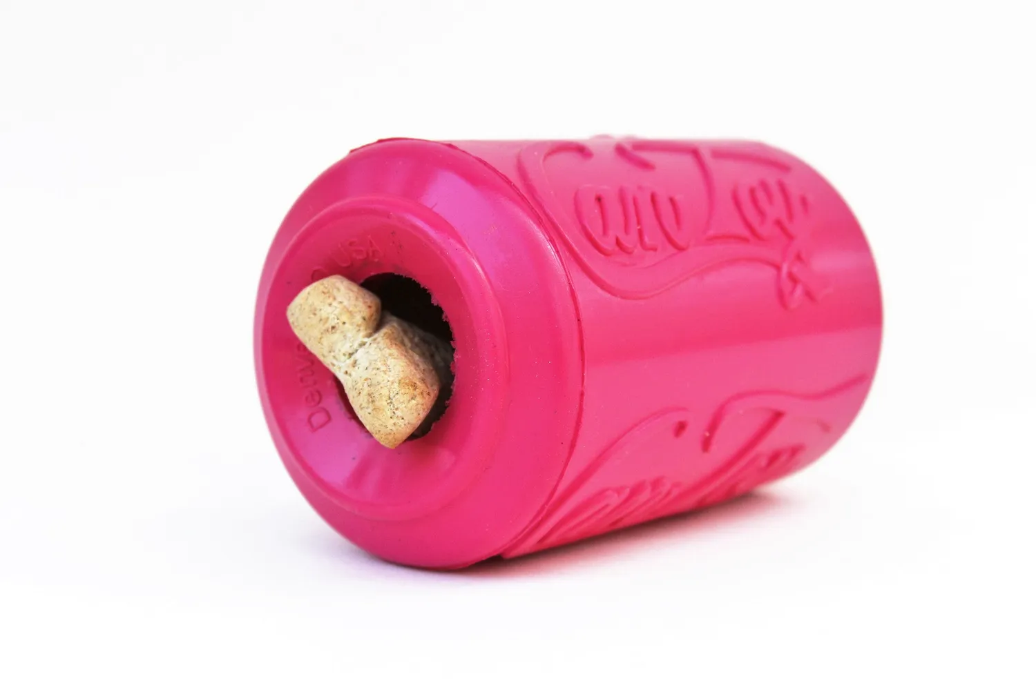 SodaPup Puppy Can tuggleksak small rosa för valpar