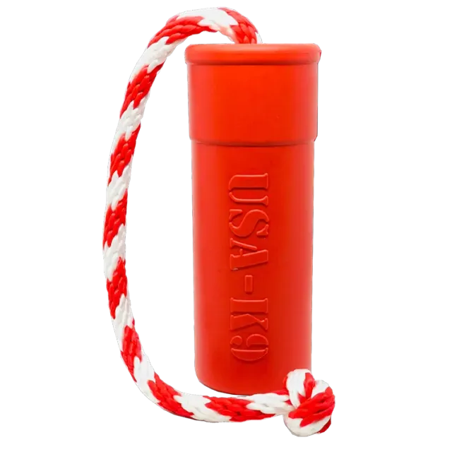 SodaPup USA-K9 Firecracker Floating Training Dummy hundleksak large röd flytande