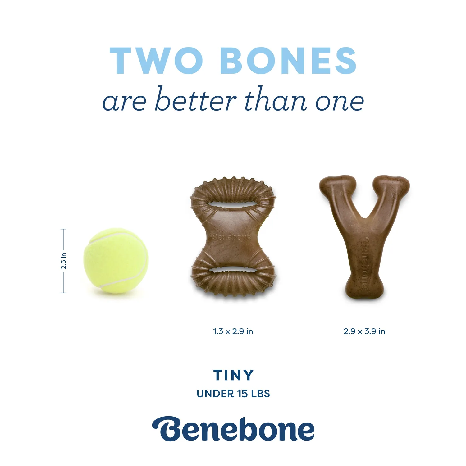 Benebone Puppy Wishbone valptugg bacon
