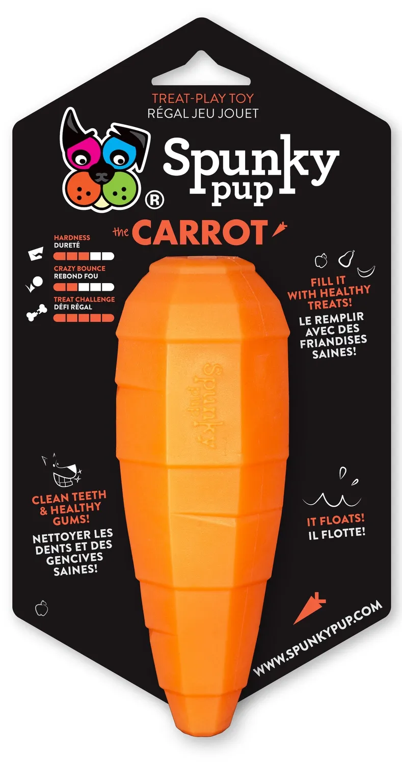 Spunky Pup Fruits Veggies godisleksak hund Banan gummi