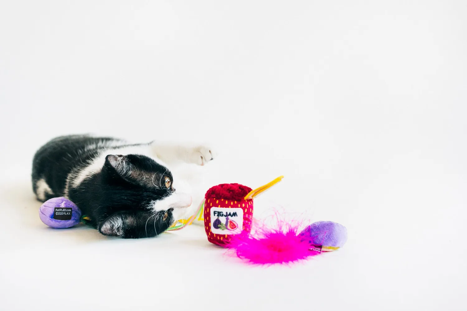 P.L.A.Y. Feline Frenzy Fig N Whiskers kattleksak 3-pack kattmynta
