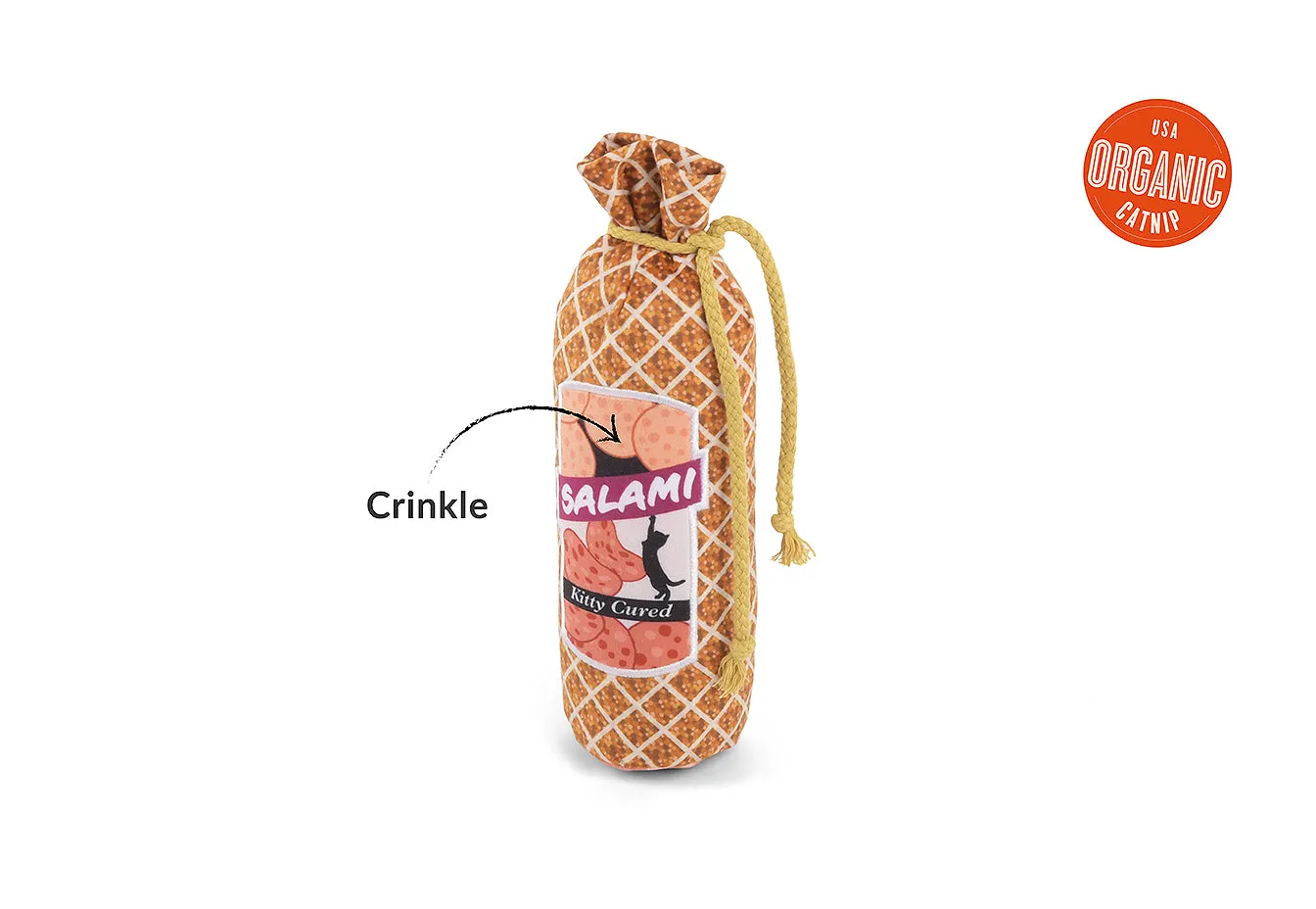 P.L.A.Y. Feline Frenzy Salami Slammer kattleksak kattmynta