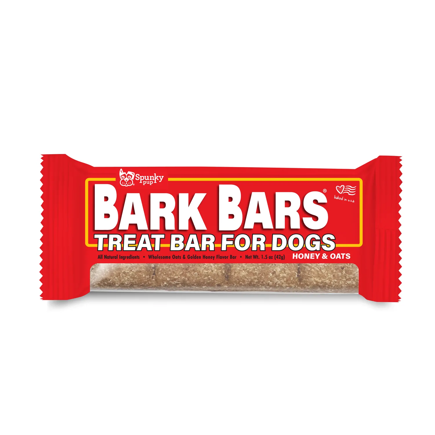 Spunky Pup Treat Bars hundkex jordnötssmör