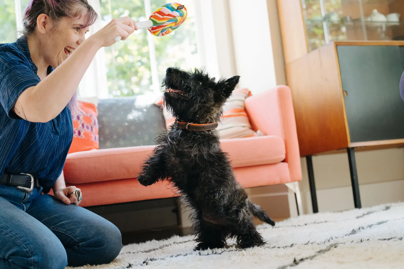 P.L.A.Y. Snack Attack Lollipup hundleksak M med dubbelpip