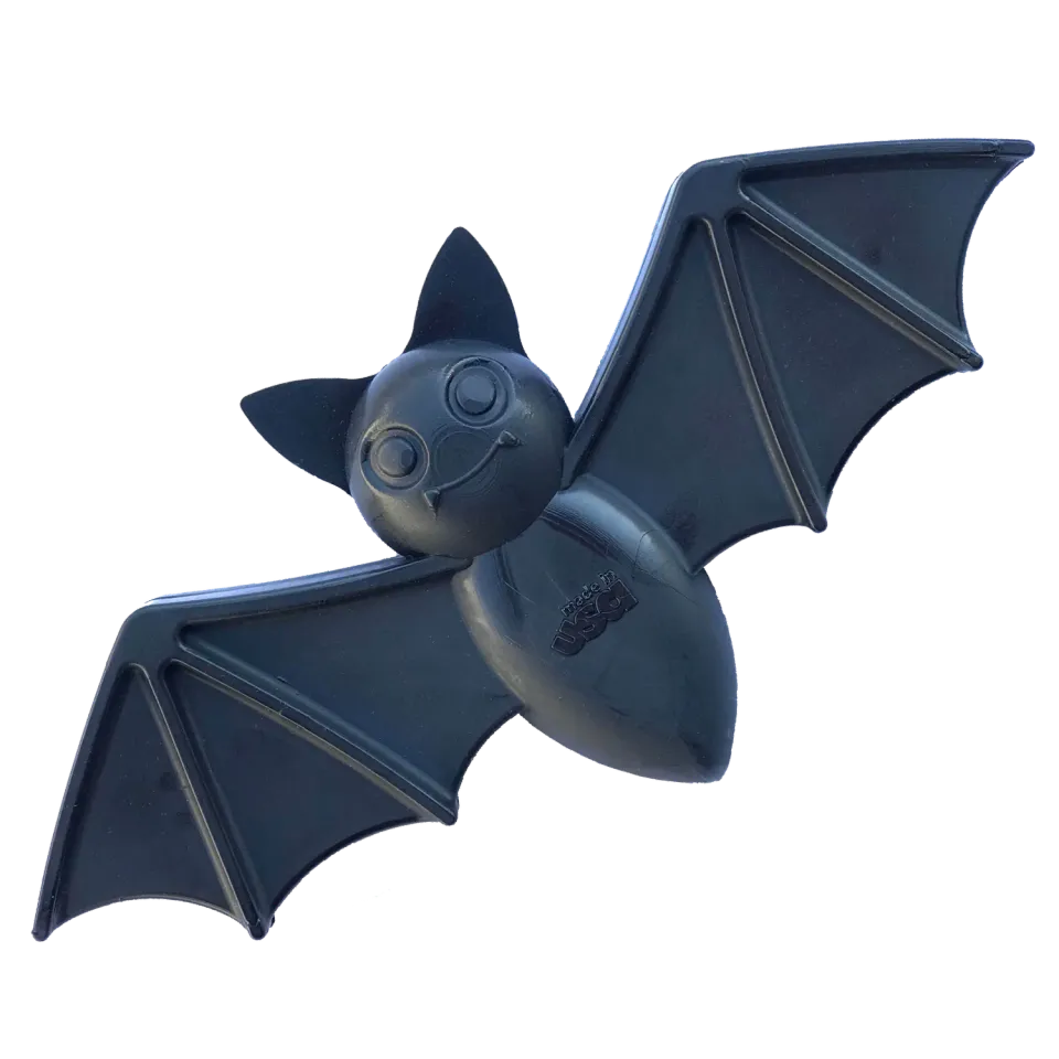 SodaPup Vampire Bat Nylon tuggleksak large svart slickmatta