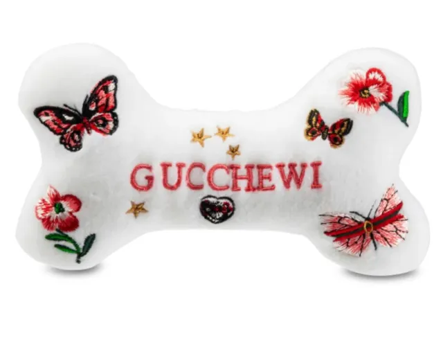 Dog Diggin Designs Gucchewi Butterfly ben hundleksak fjäril
