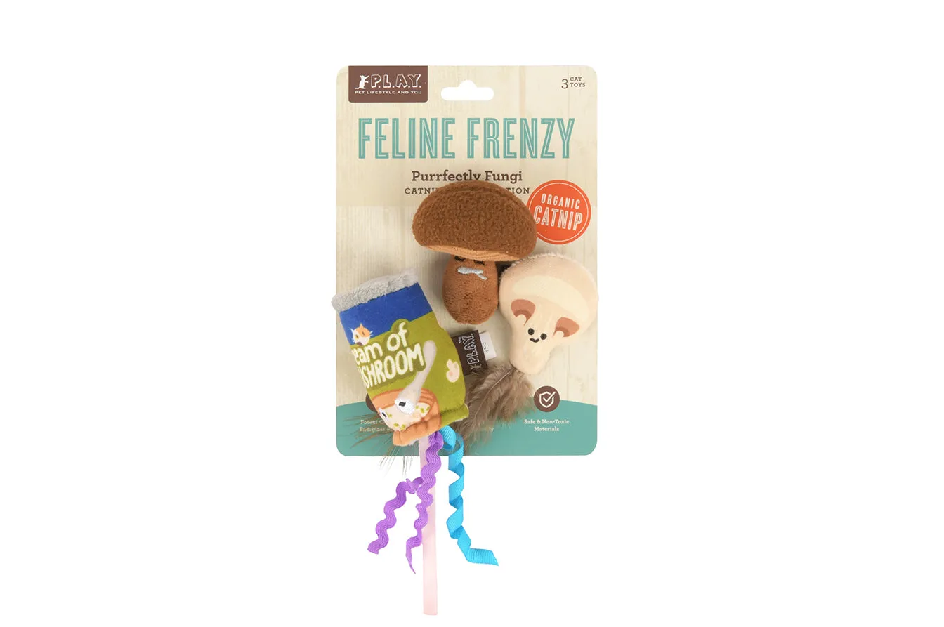 P.L.A.Y. Feline Frenzy Purrfectly Fungi kattleksak svamp