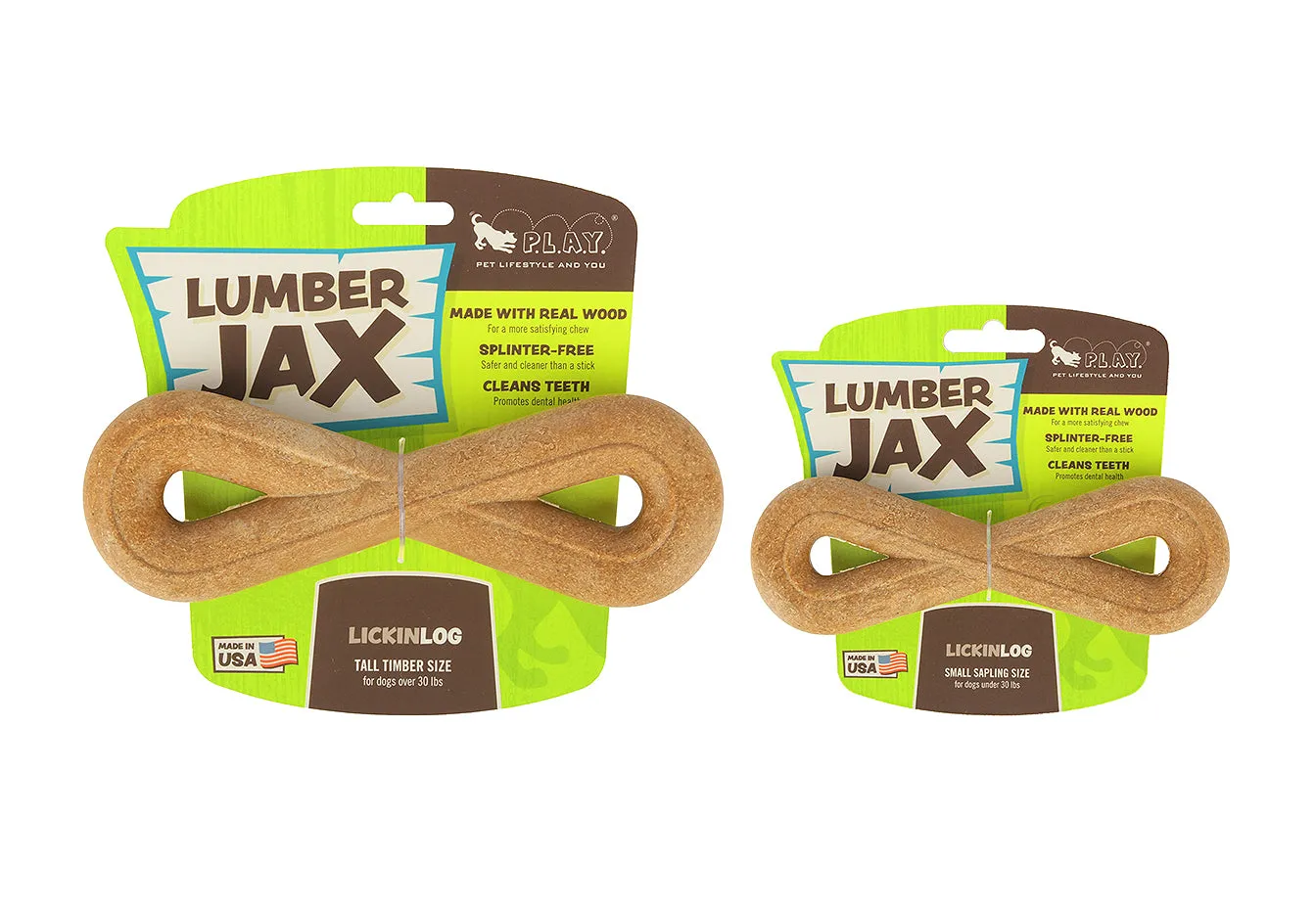 P.L.A.Y. Lumber Jax LickinLog tuggleksak stor trä