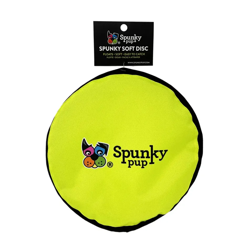 Spunky Pup Soft Disc hundfrisbee mjuk 24 cm för apport