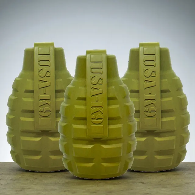 SodaPup USA-K9 Grenade tuggleksak 3-pack slitstark