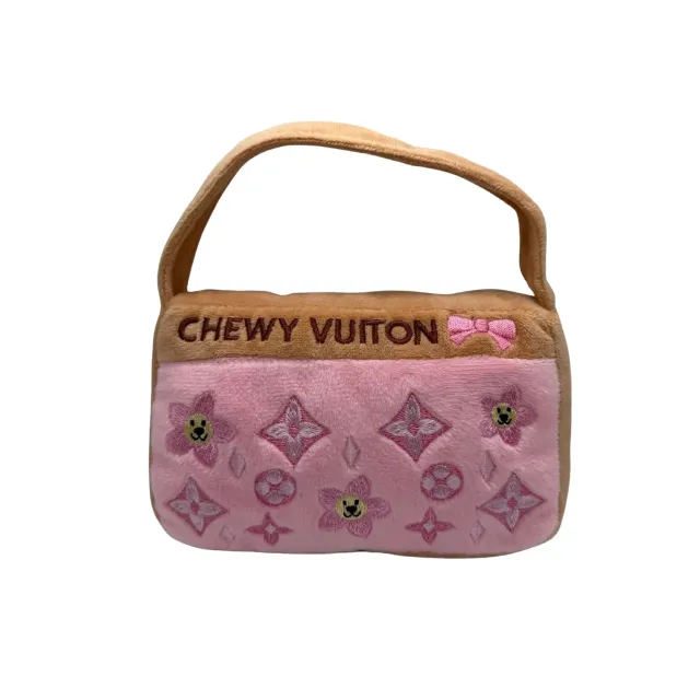 Dog Diggin Designs Chewy Vuiton Pink Blossom väska plysch