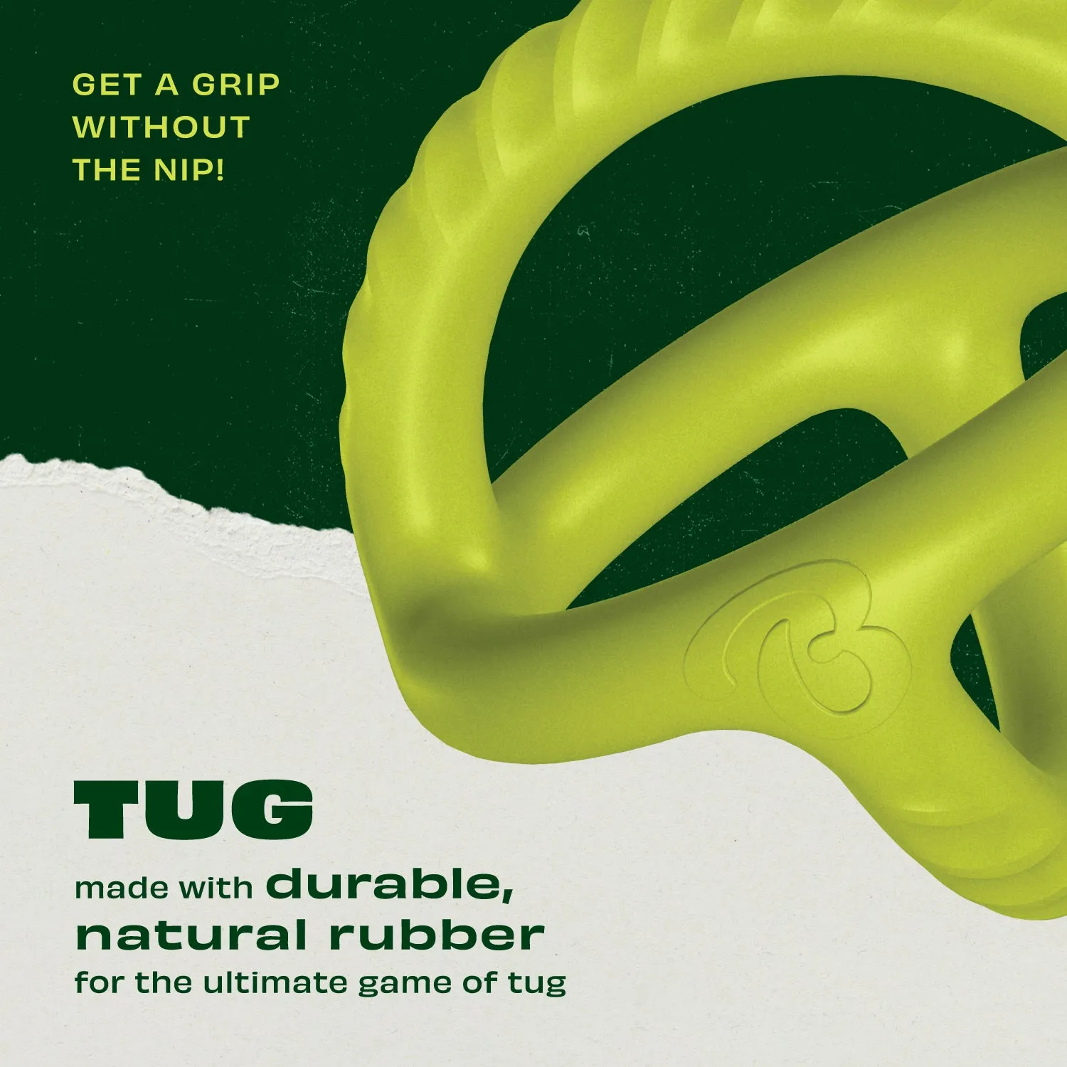Benebone Chew Tug Duo leksaksset medium bacon
