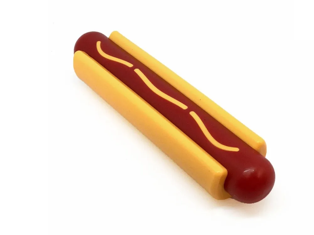 SodaPup Hot Dog nylon tuggleksak för starka tuggare