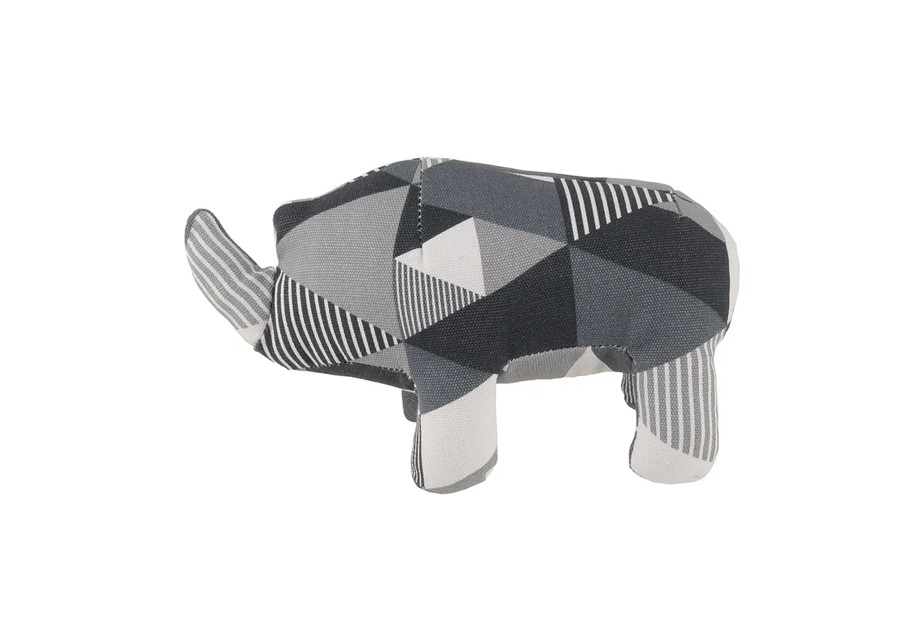 P.L.A.Y. Rhino Pal hundleksak i bomullscanvas medium/large