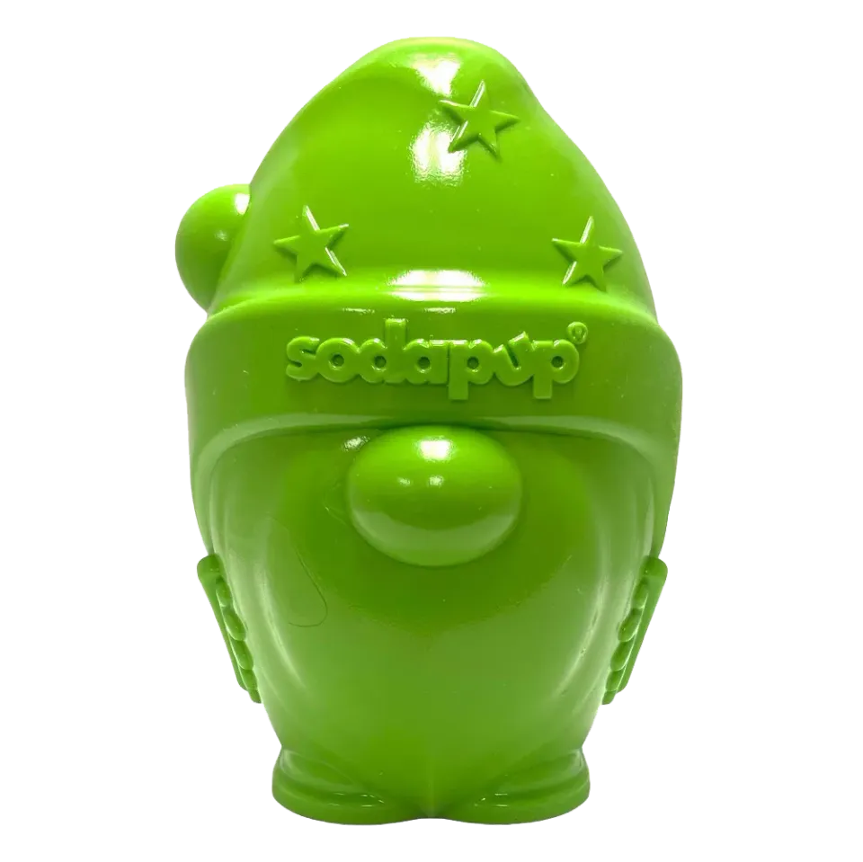 SodaPup Gnome tuggleksak grön för stora hundar