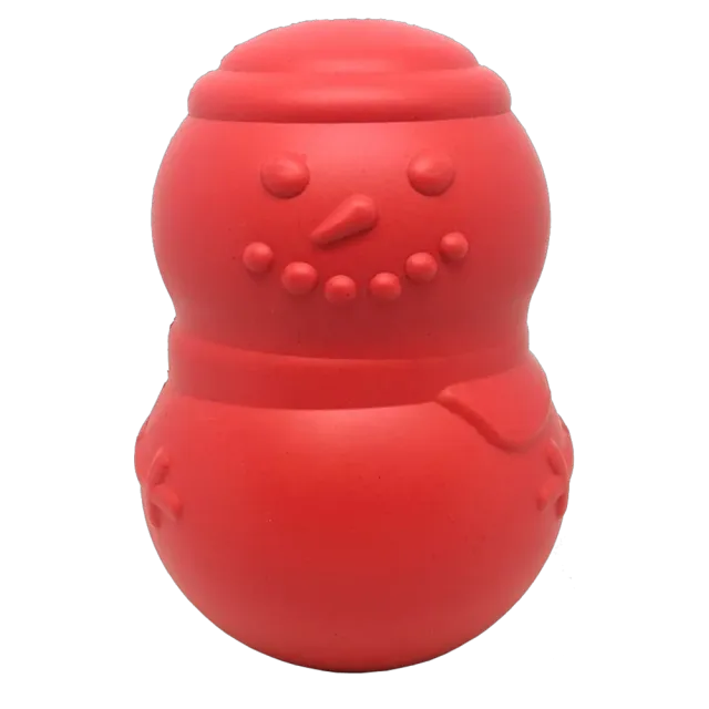 SodaPup Snowman tuggleksak large naturgummi snögubbe