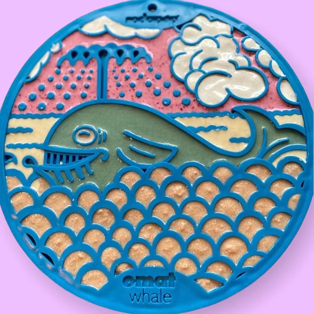 SodaPup Whale eMat slickmatte blå val medium sugkopp