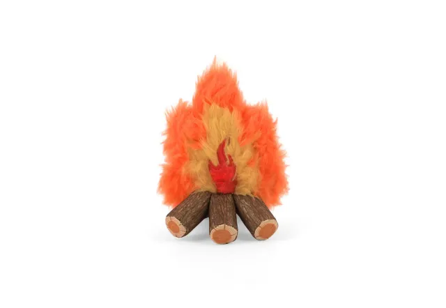 P.L.A.Y. Camp Corbin Cozy Campfire hundleksak mjuk med pip