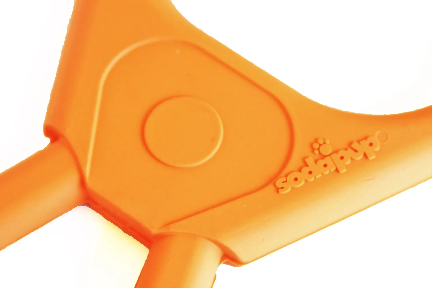 SodaPup Pop Top Tug Toy dragleksak naturgummi kraftig
