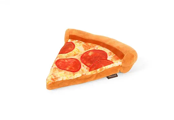 P.L.A.Y. Snack Attack Puppy-roni Pizza hundleksak M med rep