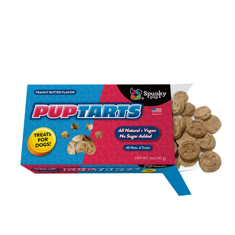 Spunky Pup Pup Tarts hundkex jordnöt 142g