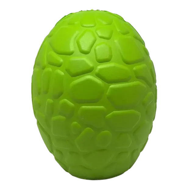 SodaPup Dinosaur Egg hundleksak large grön gummi