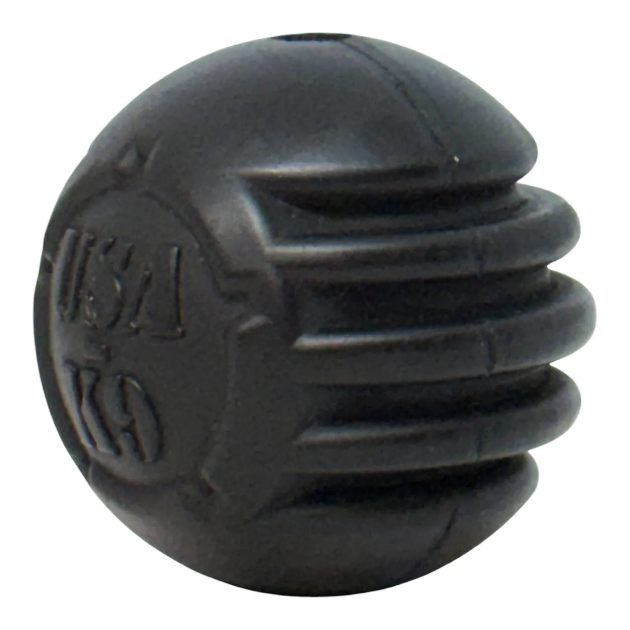 USA-K9 Stars and Stripes Large boll svart hårt gummi