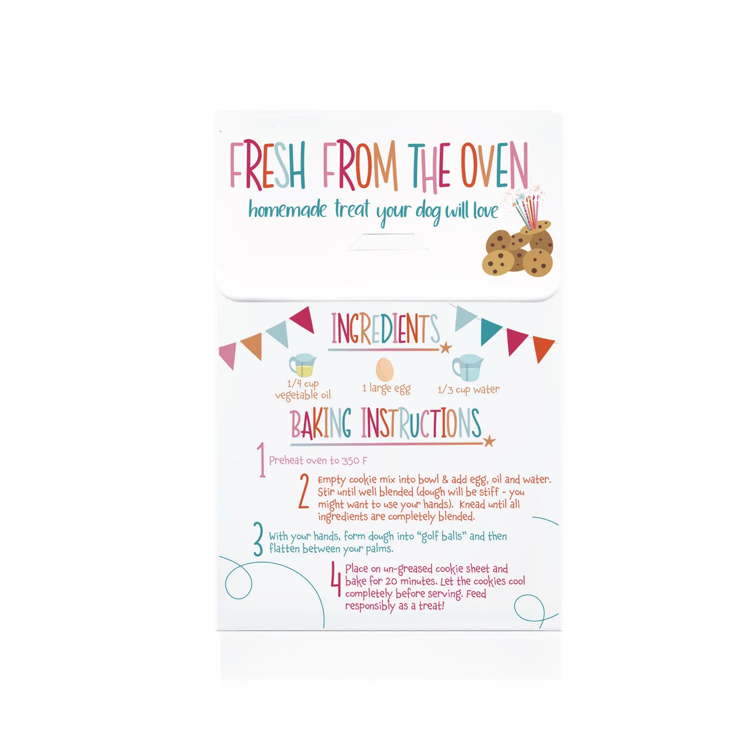 Spunky Pup Bake at Home Kits hundkex Celebration Cookies