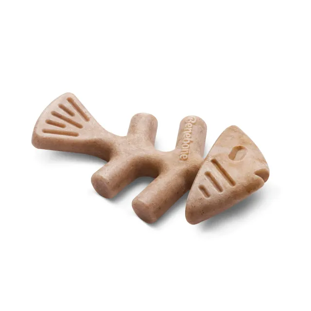Benebone Puppy Fishbone tuggben tiny lax