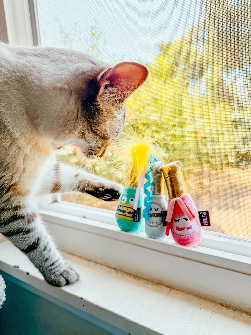 P.L.A.Y. Feline Frenzy Pop Fizz Meow kattleksak 3-pack