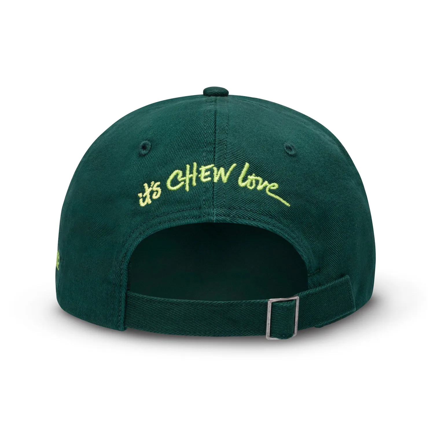 Benebone Chew Love keps grön broderad