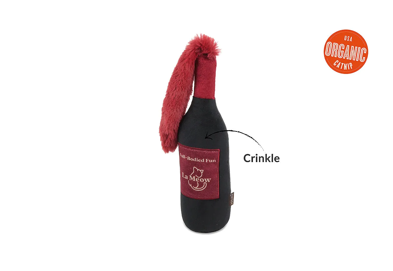 P.L.A.Y. Feline Frenzy Catbernet Sauv kattleksak kicker kattmynta