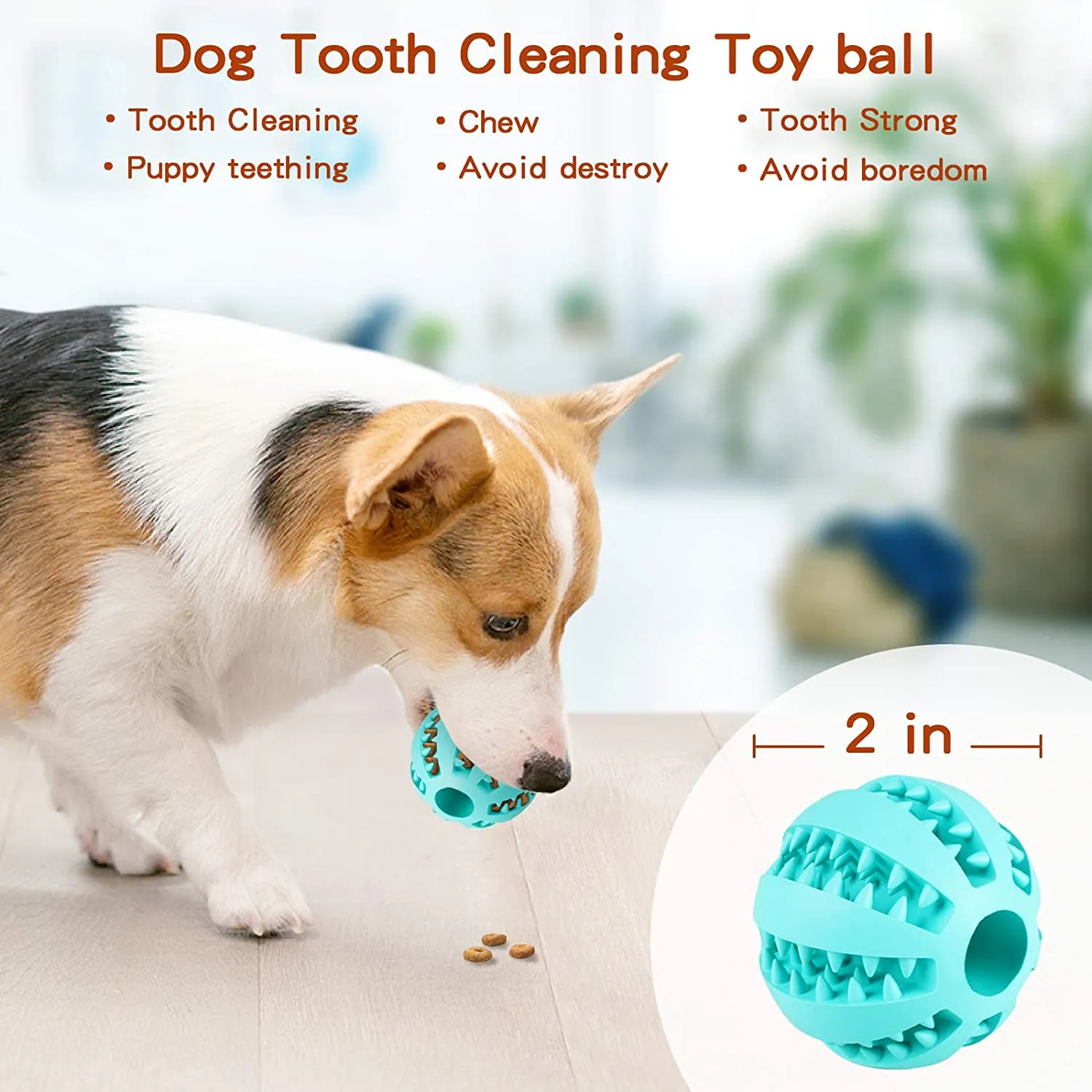 Pawtato godisboll hund 7 cm orange gummi