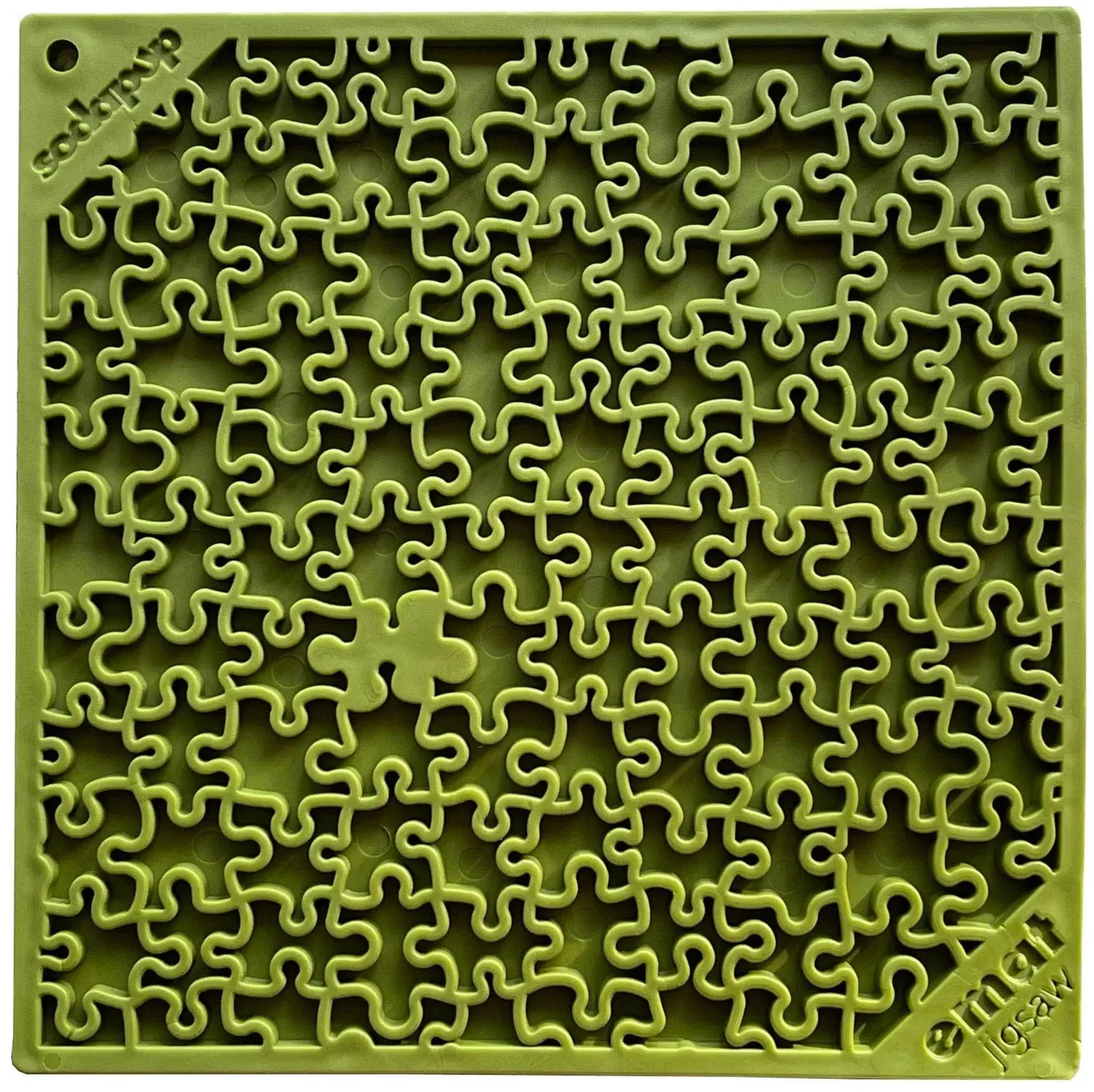 SodaPup Jigsaw slickmatta hund blå lugnande