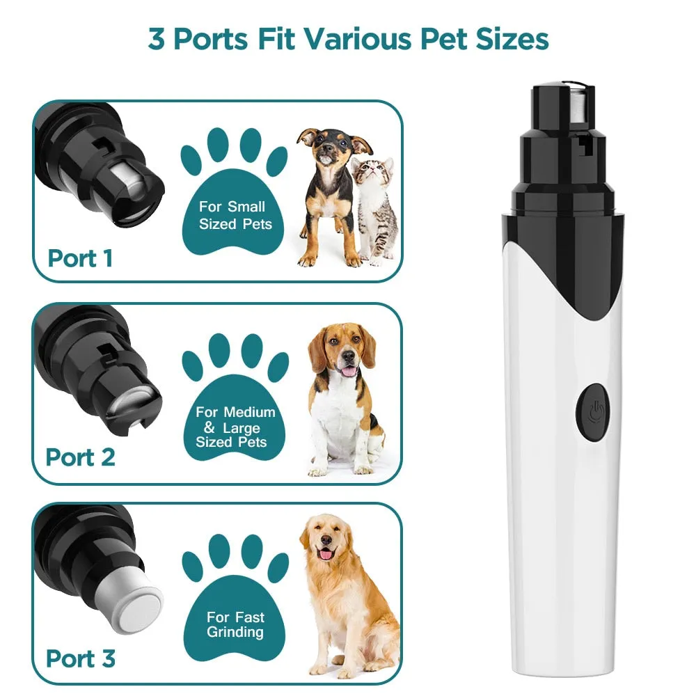 Pawtato Quiet Nail Grinder kloslip små hundar USB