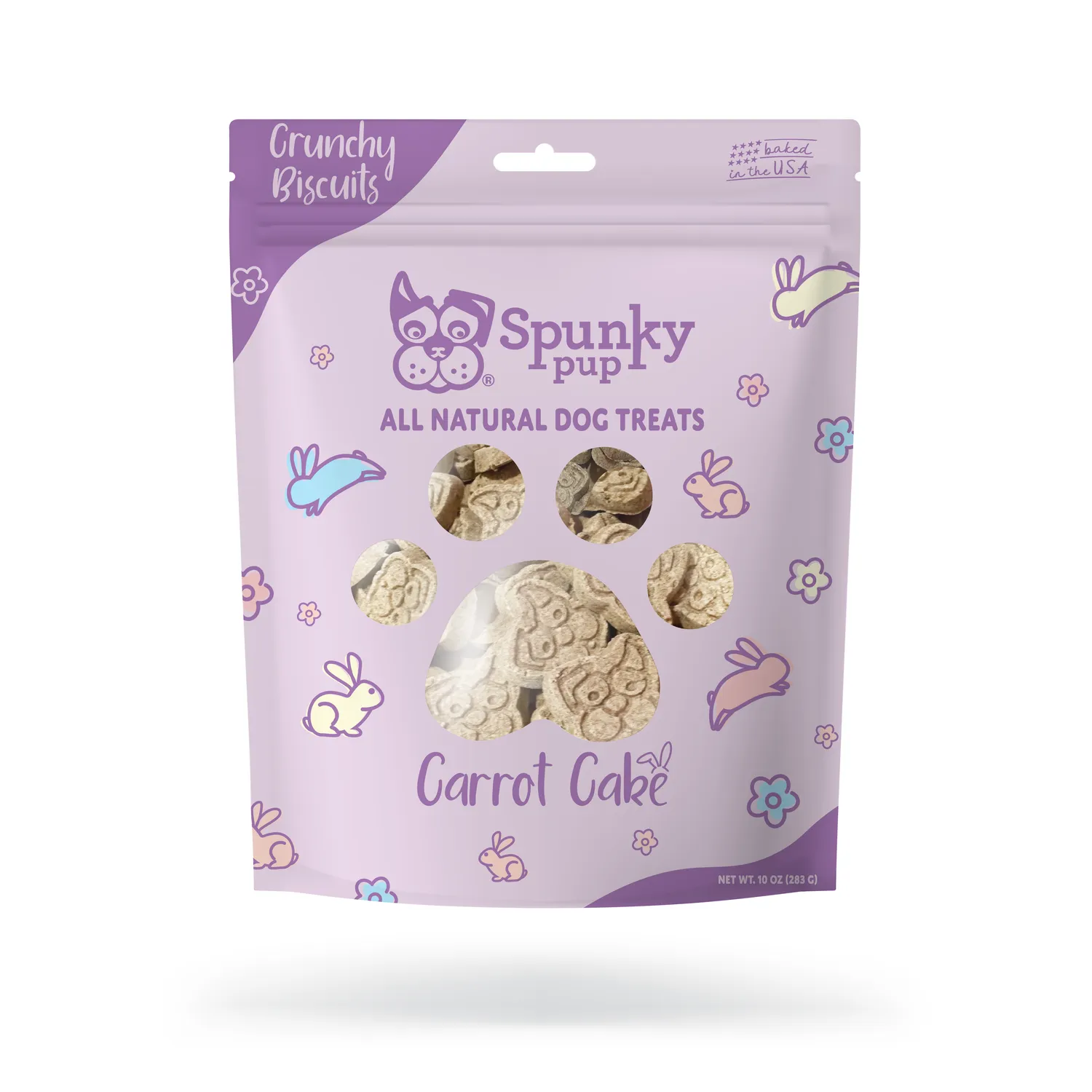 Spunky Pup All Natural Baked Biscuits hundkex Prime Rib 10 oz naturliga