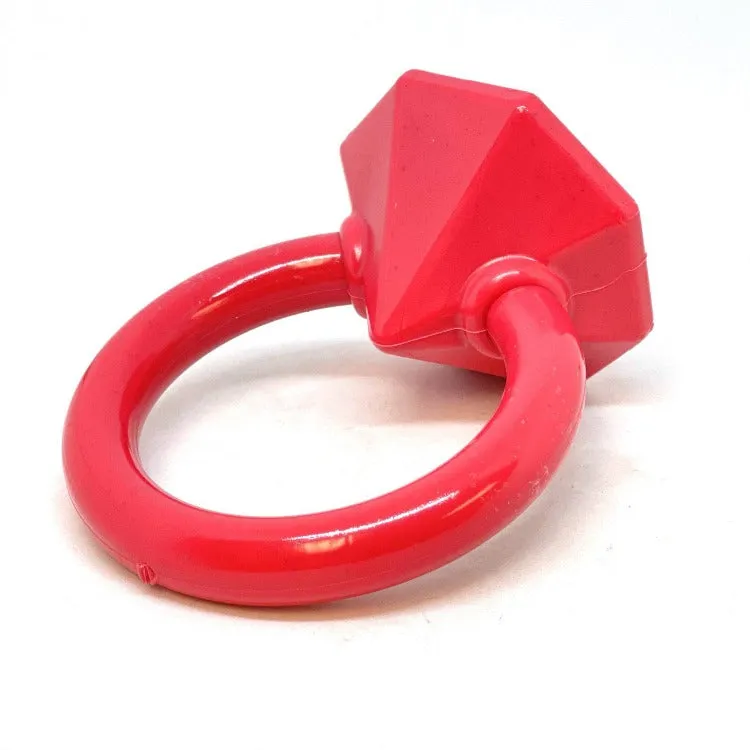 SodaPup Diamond Ring tuggleksak valp nylon röd