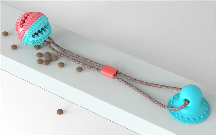 Pawtato Treat Dispensing boll hundleksak med rep