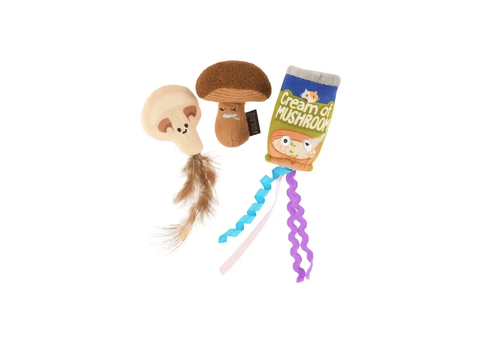 P.L.A.Y. Feline Frenzy Purrfectly Fungi kattleksak svamp