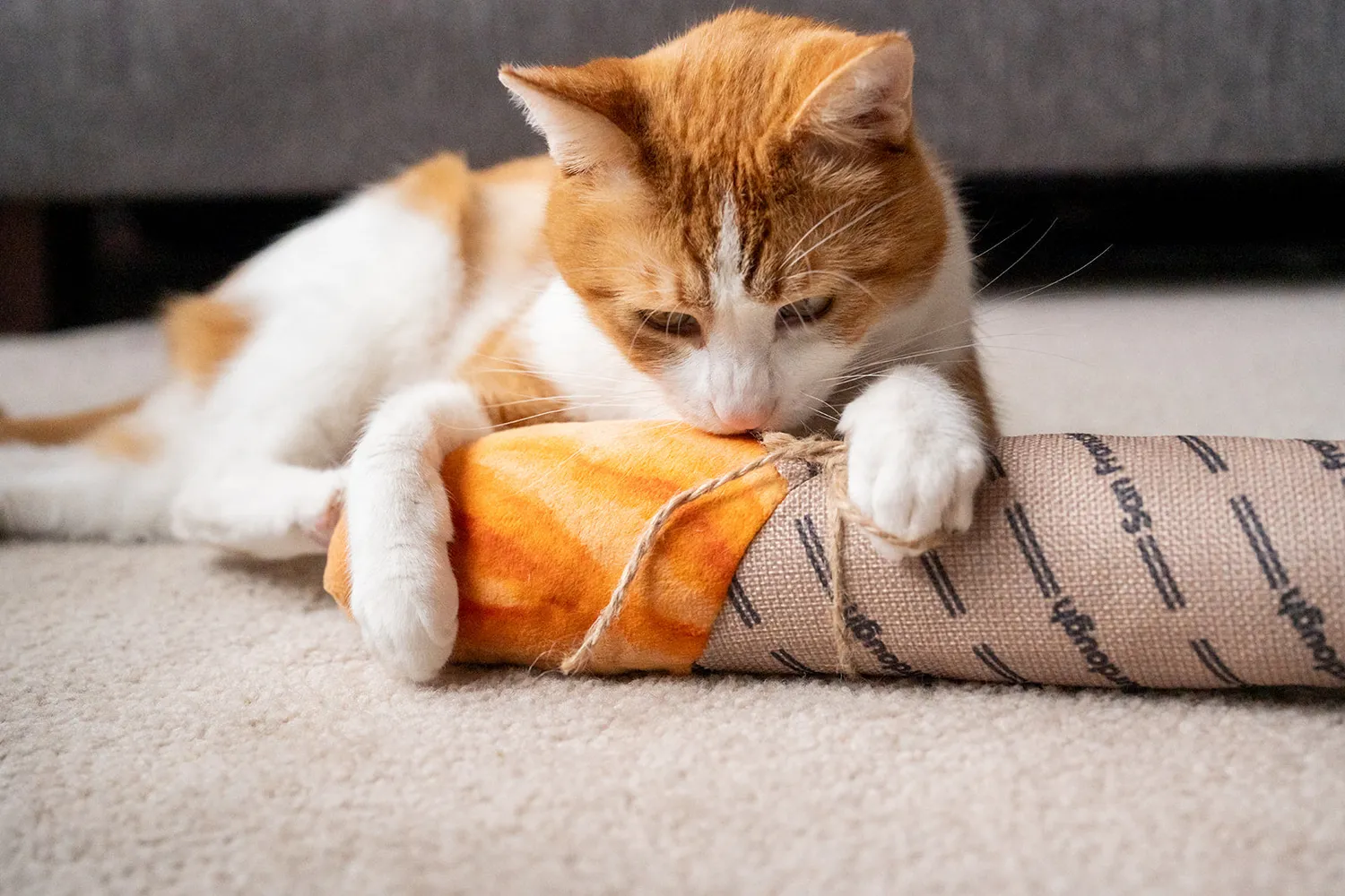 P.L.A.Y. Feline Frenzy Loaf Kicker kattleksak brun