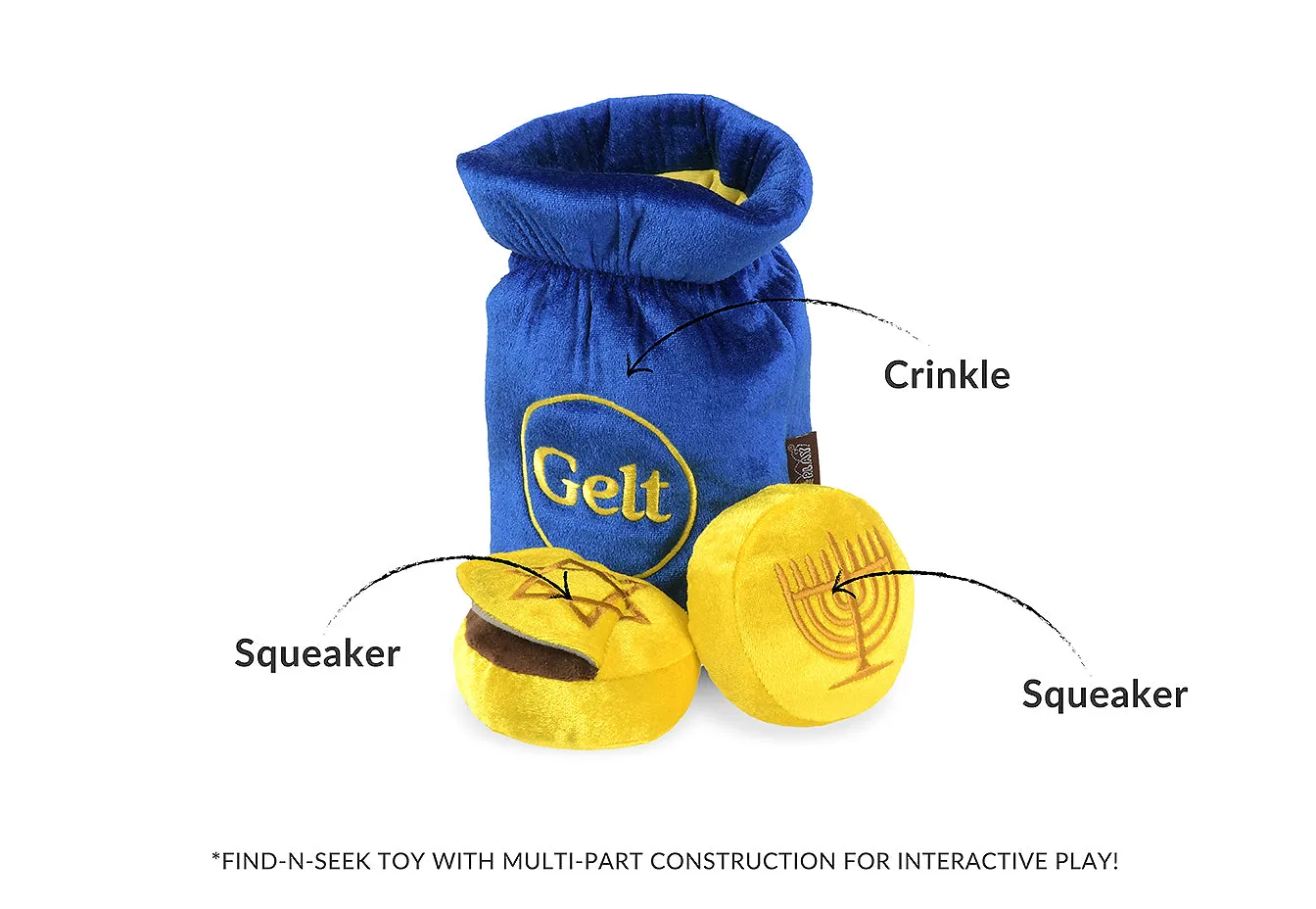 P.L.A.Y. Paw-nukkah hundleksaker 3-pack med pip