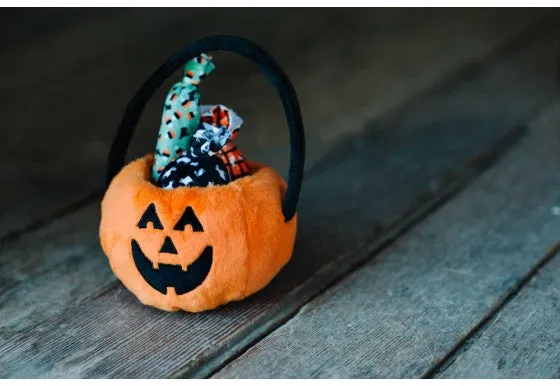 P.L.A.Y. Howl-o-ween Treat Basket mjuk hundleksak pumpa